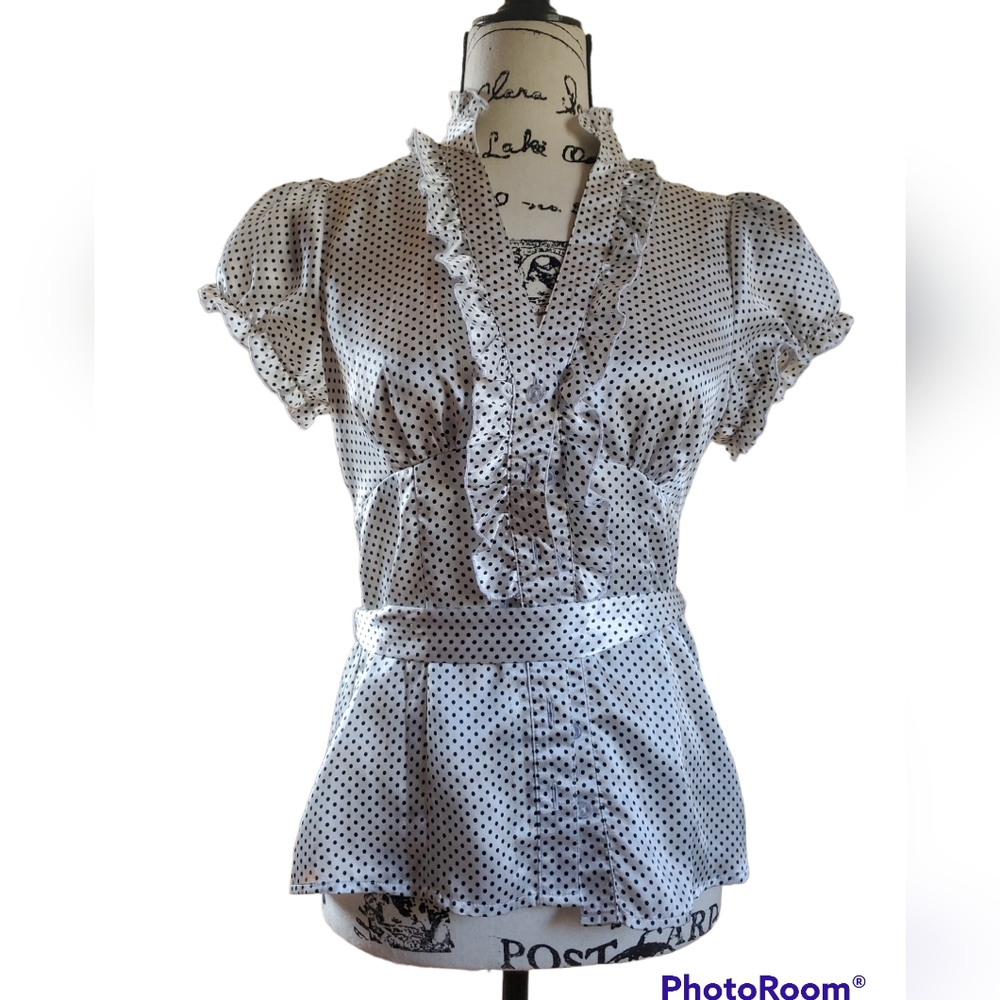 BCX polka-dot top M